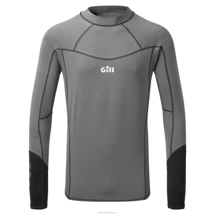 Gill Marinemuški eco pro rash prsluk dugih rukava Z82L473 sivi melange - Image 2