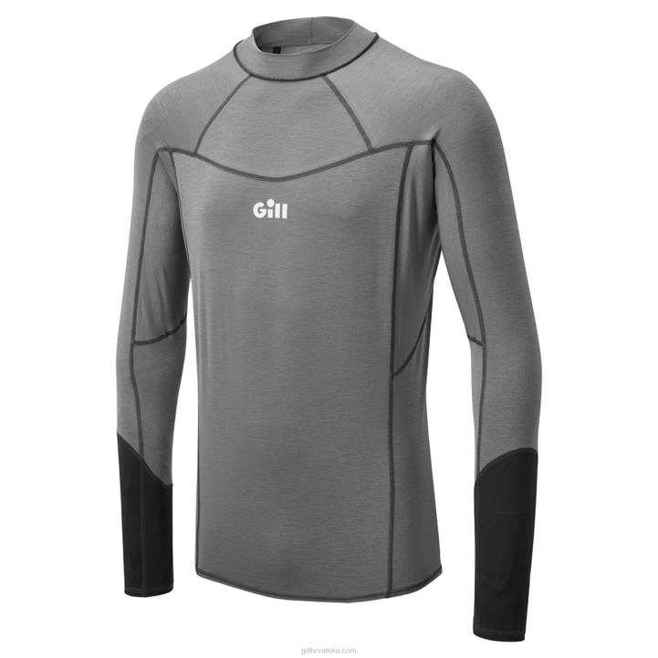 Gill Marinemuški eco pro rash prsluk dugih rukava Z82L473 sivi melange - Image 4