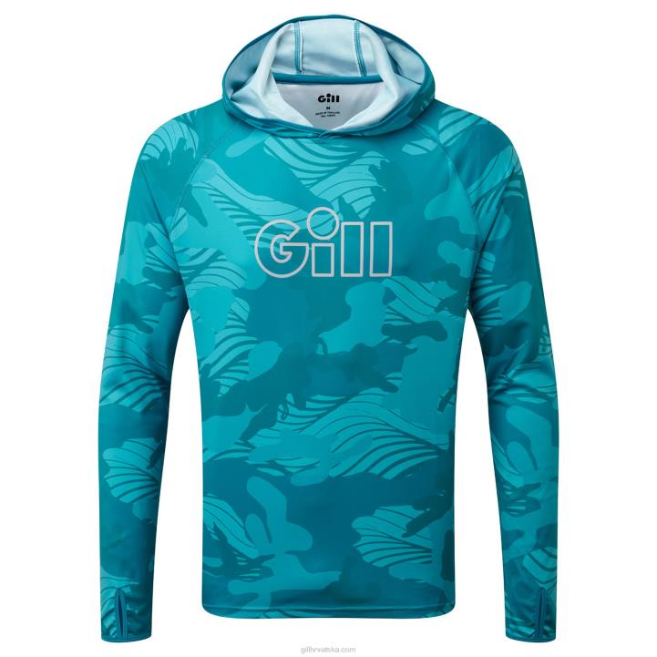 Gill Marinexpel tec majica s kapuljačom u kamuflažu Z82L51 kamuflaž za bazen - Image 2