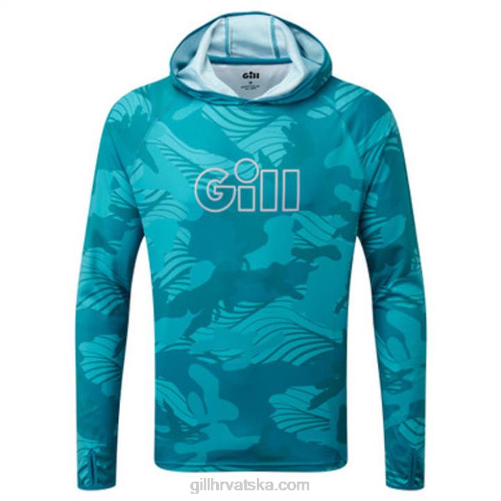 Gill Marinexpel tec majica s kapuljačom u kamuflažu Z82L51 kamuflaž za bazen - Image 1