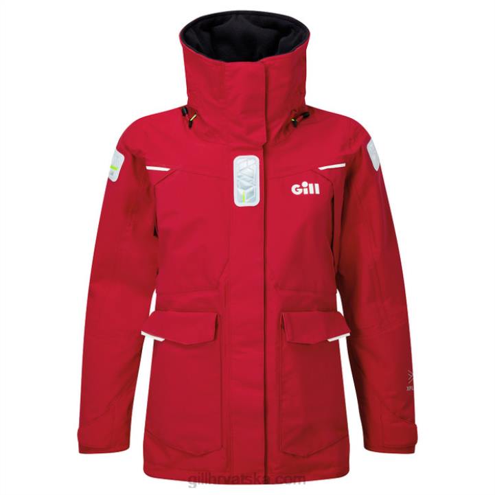 Gill Marineženska os2 offshore jakna Z82L347 Crvena