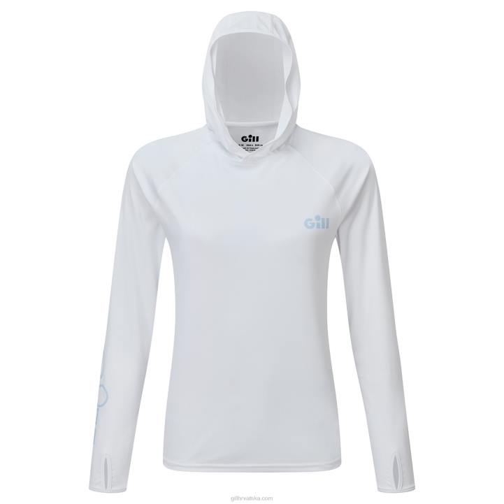 Gill Marineženska majica s kapuljačom xpel tec Z82L414 bijela