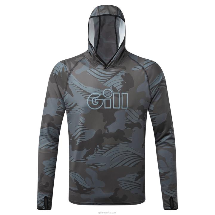 Gill Marinexpel tec majica s kapuljačom u kamuflažu Z82L409 maskirna sjena