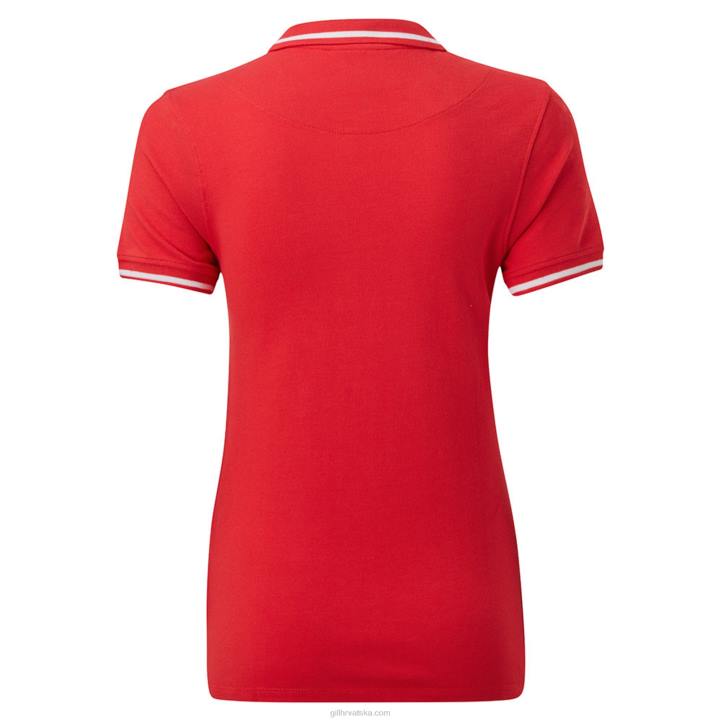 Gill Marineženska polo majica crew Z82L247 Crvena