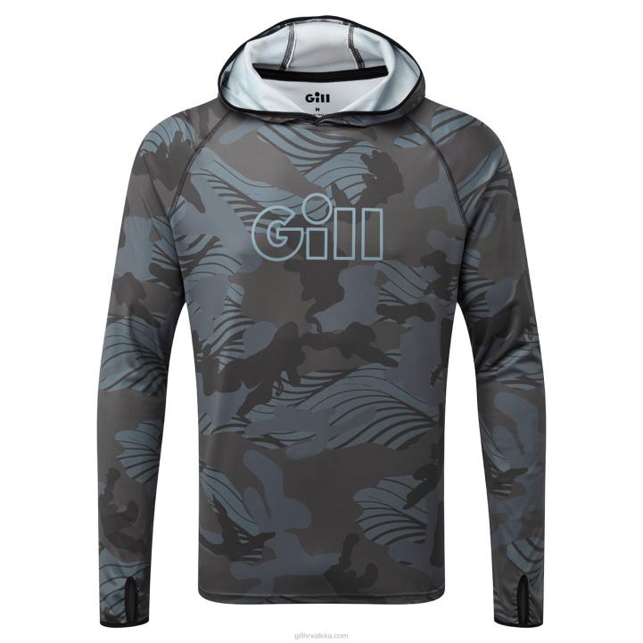 Gill Marinexpel tec majica s kapuljačom u kamuflažu Z82L50 maskirna sjena