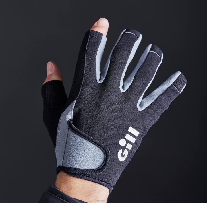 Gill Marinejunior palubne rukavice - dugi prst Z82L136 crno