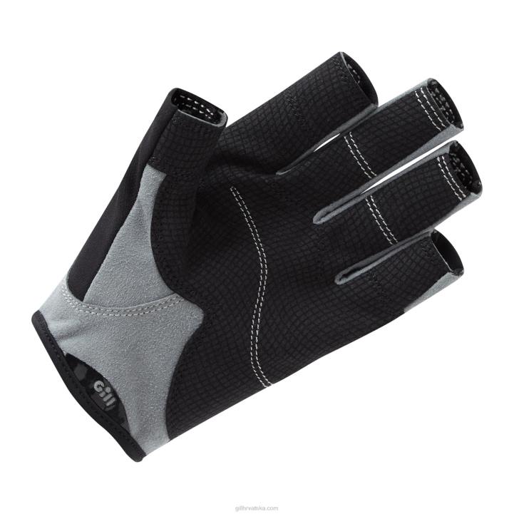 Gill Marinepalubne rukavice - kratki prst Z82L139 crno